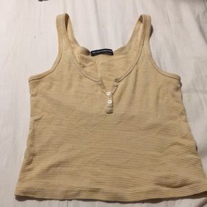 ‼️ SOLD ‼️ BRANDY MELVILLE YELLOW STRIPED TANK